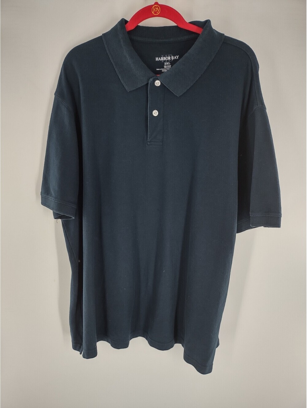 Harbor Bay Men's Polo Shirt 2xl Blue 076